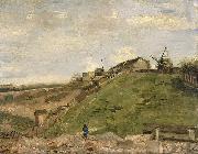 The hill of Montmartre with stone quarry